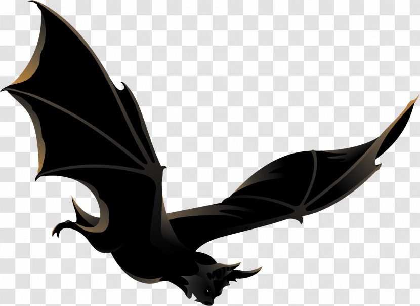 Megabat Halloween Clip Art - Vampire Bat Transparent PNG