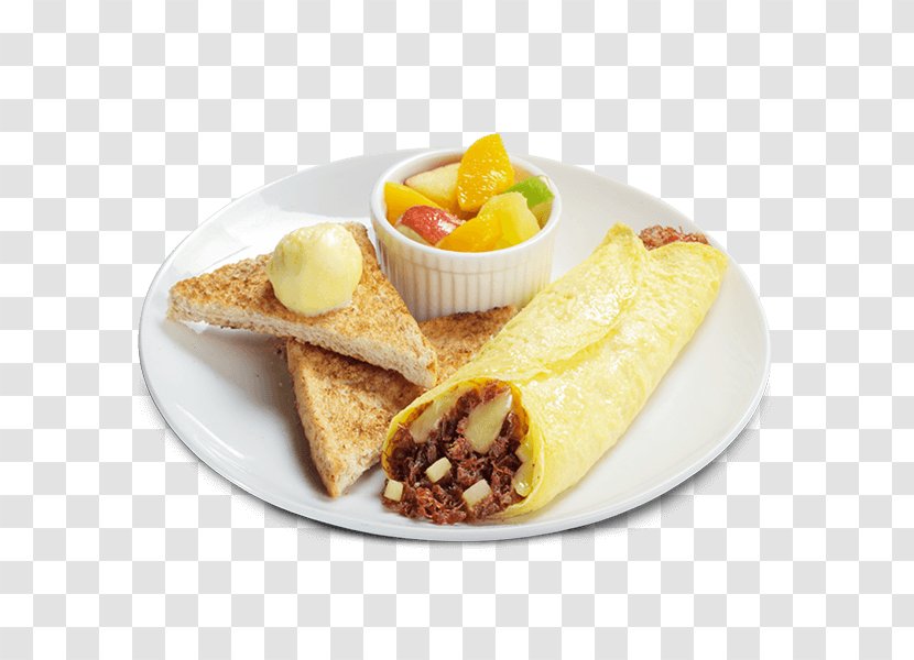 Toast Omelette Full Breakfast Corned Beef Cheese - Meal Transparent PNG