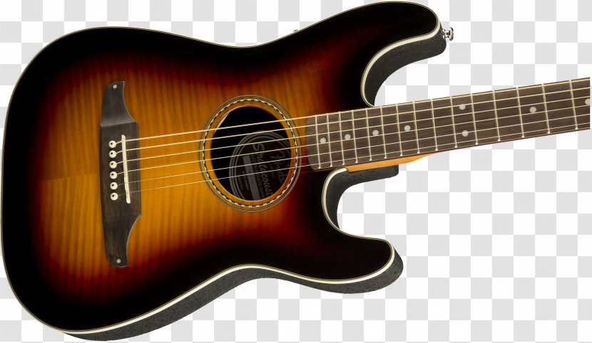 Acoustic Guitar Acoustic-electric Fender Stratocaster Telecaster - Watercolor - Sunburst Transparent PNG