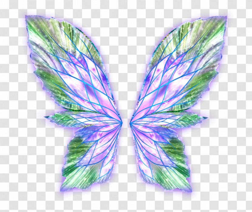 Tecna Bloom Aisha Roxy Stella - Moths And Butterflies - Green Fairy Wings Transparent PNG