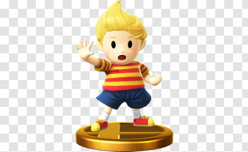 Super Smash Bros. For Nintendo 3DS And Wii U Ryu EarthBound Mother 3 Amiibo - Yellow Transparent PNG