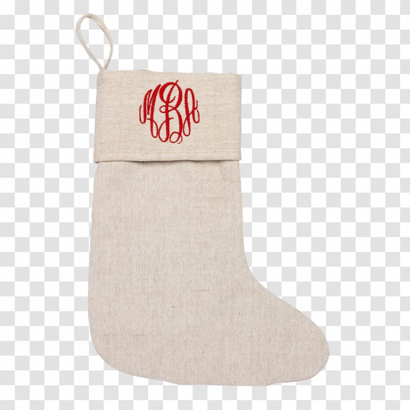Christmas Stockings Day Gift Holiday - Watercolor - Monogram Transparent PNG