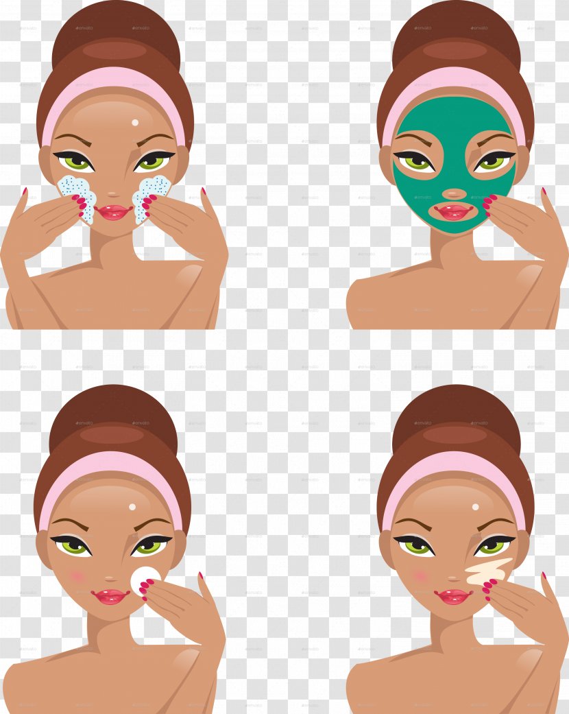 Cartoon Exfoliation - Mask Transparent PNG