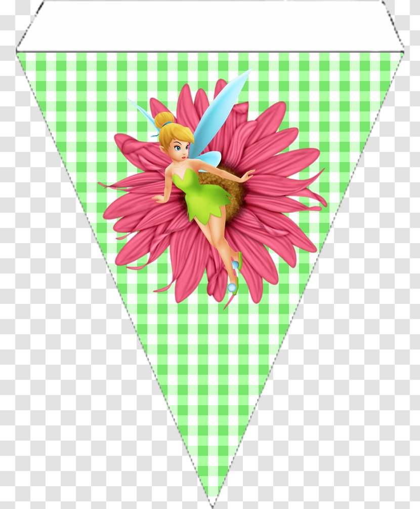 Tinker Bell Birthday Party Costume Convite - Flag Transparent PNG