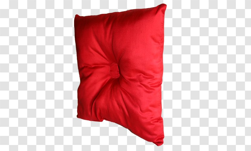 Throw Pillows Cushion Velvet - Textile - Red Silk Cloth Transparent PNG