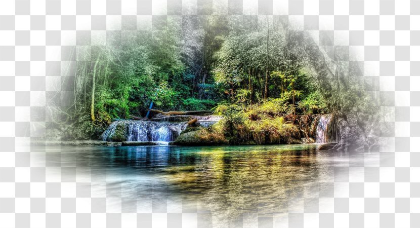 Body Of Water River Waterway Waterfall Feature - Reflection Transparent PNG