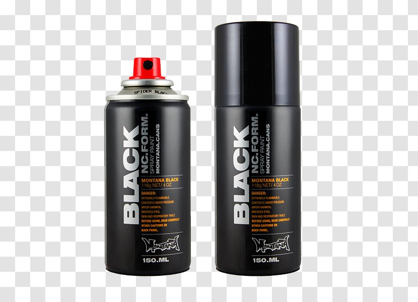 Spider Aerosol Paint Spray Montana Black Transparent PNG