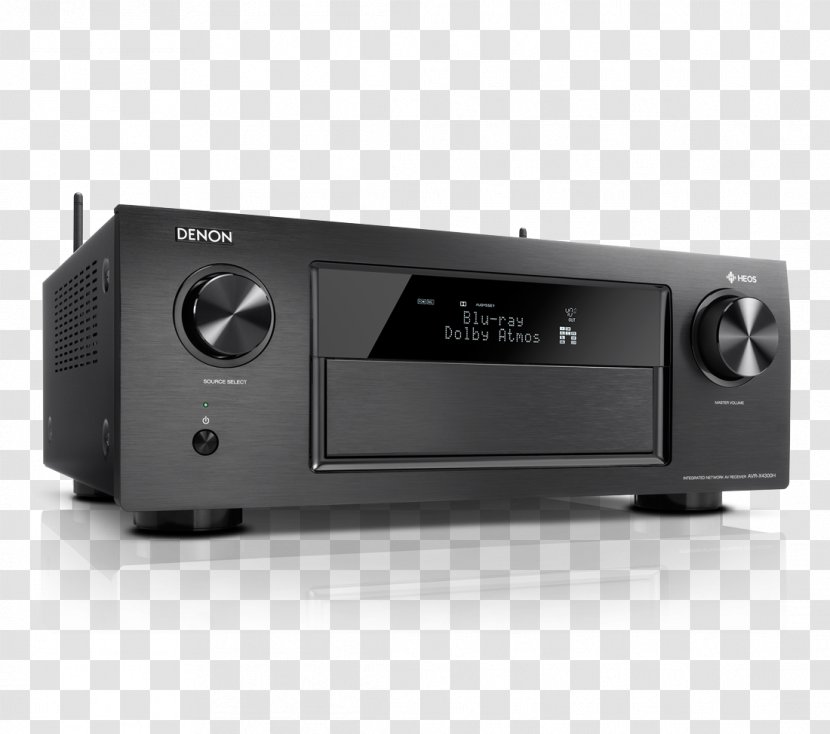 Denon AVR-X4400H 9.2 Channel AV Receiver AVR X4400H Dolby Atmos - Radio - Avr X4400h 92 Av Network Transparent PNG