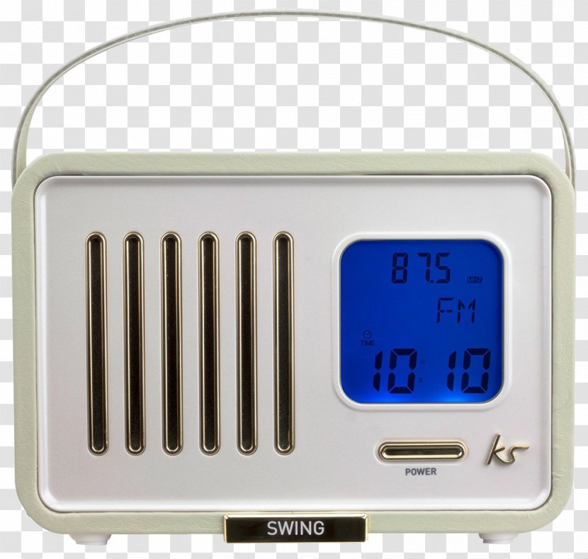 FM Broadcasting Digital Audio Radio Alarm Clocks AM - Electronics - Stereo Anti Sai Cream Transparent PNG
