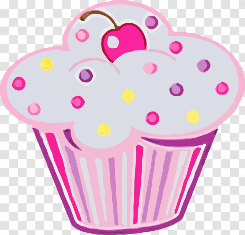 Cupcake Frosting & Icing Birthday Cake Party - Watercolor Transparent PNG