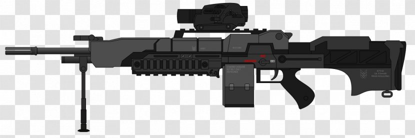 Light Machine Gun Firearm Pistol - Cartoon Transparent PNG