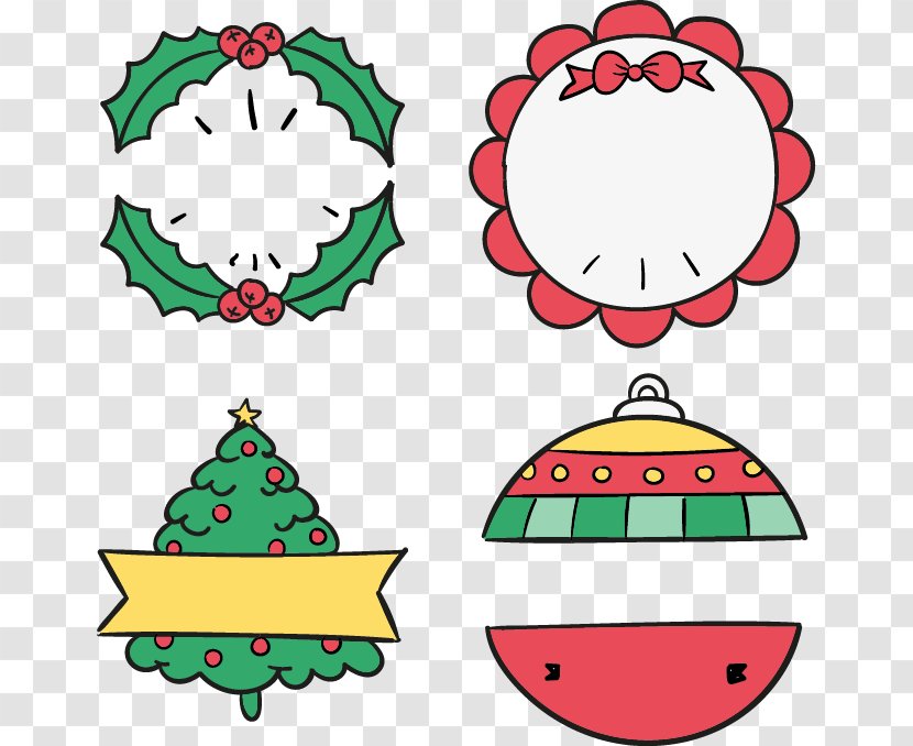 Christmas Tree Boxing Day Discounts And Allowances Clip Art - Holiday Ornament - Hand-painted Tag Transparent PNG