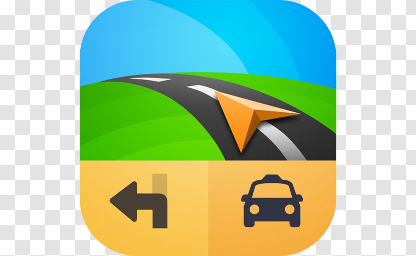 GPS Navigation Systems Sygic Google Maps - Yellow - Android Transparent PNG