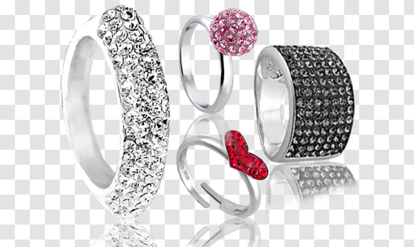 Silver Wedding Ring Jewellery - Diamond Transparent PNG