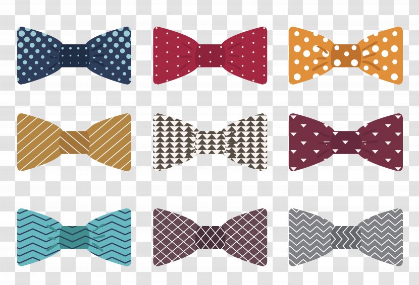 Bow Tie Necktie Polka Dot Fashion Accessory - Rich Variety Of Styles Graphic Design Transparent PNG