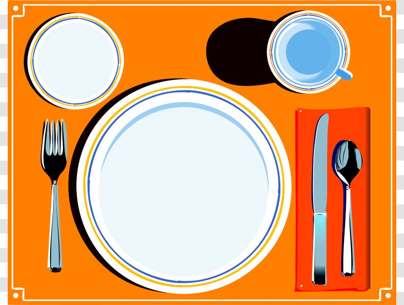 Table Setting Dinner Clip Art - Tableware - Of Contents Clipart Transparent PNG