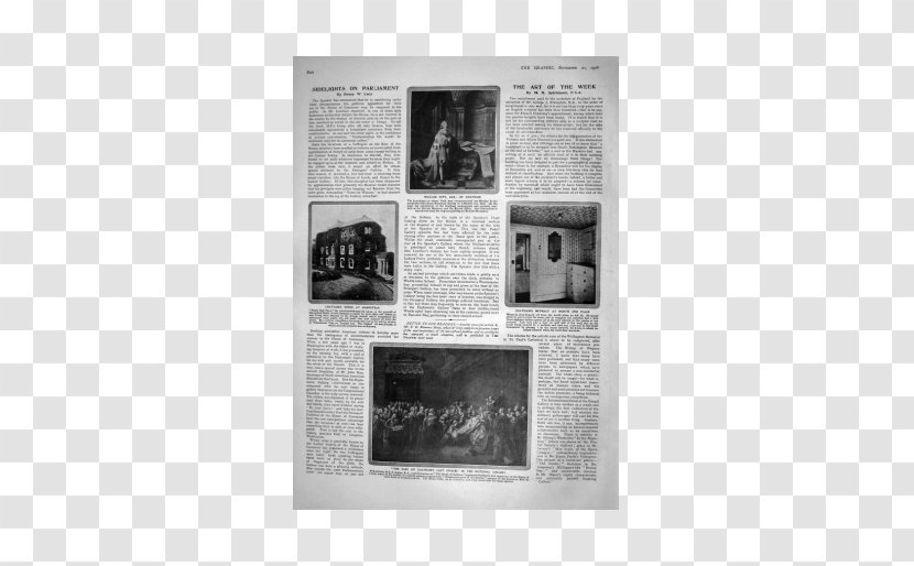 Picture Frames Rectangle Font - Monochrome - Old Journal Transparent PNG