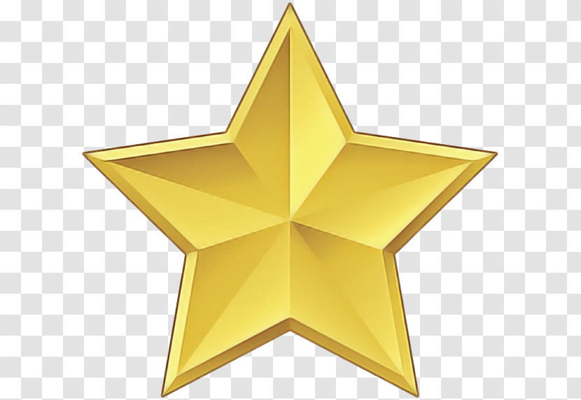 Yellow Star Astronomical Object Metal Transparent PNG