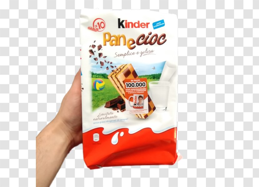 Kinder Chocolate Surprise Bueno Brioche - Ferrero Spa - Santa Milk And Cookie Transparent PNG