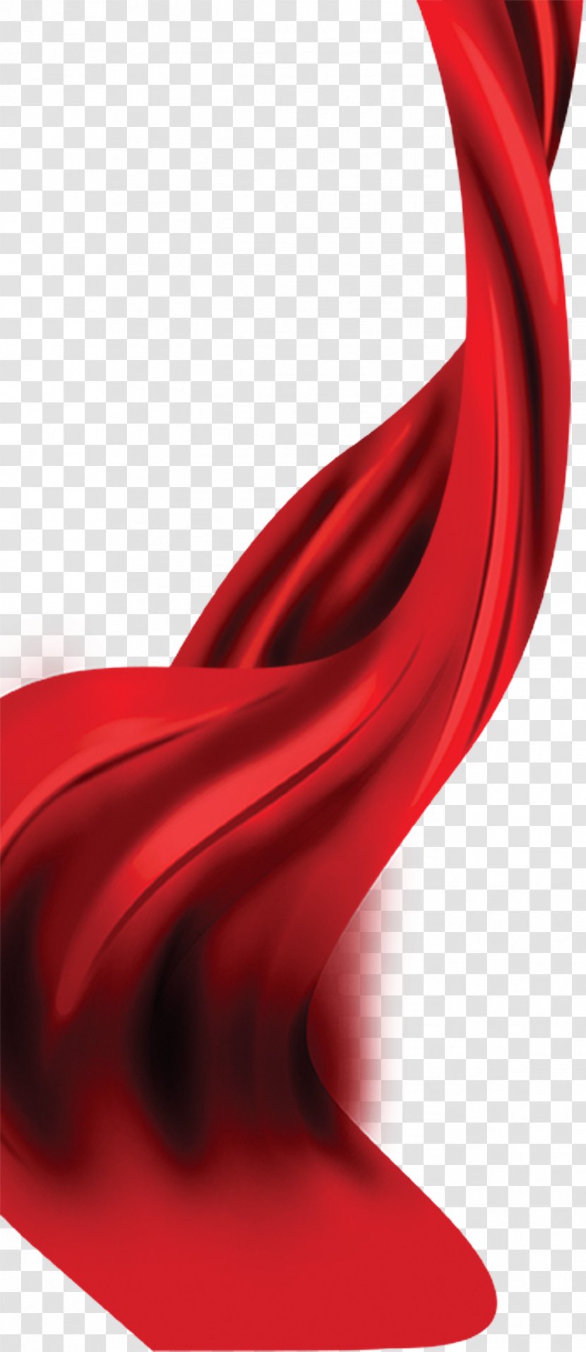 Red Satin - Picture Material Transparent PNG