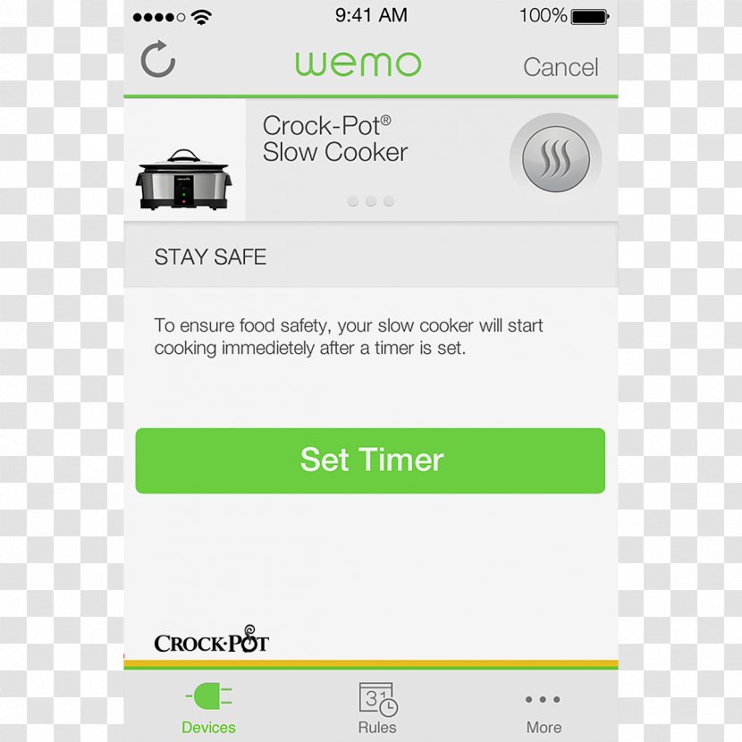 Slow Cookers Cooking Belkin Wemo Dinner Computer Monitors - Doneness Transparent PNG