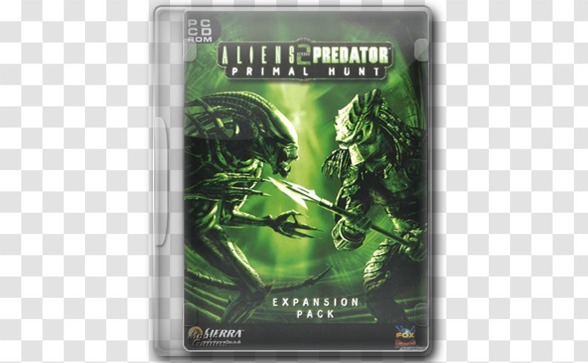 Aliens Versus Predator 2: Primal Hunt - Green - Predators Vs Alien Transparent PNG