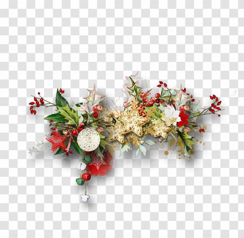 Christmas Day Image Floral Design - Flower - Rose Transparent PNG