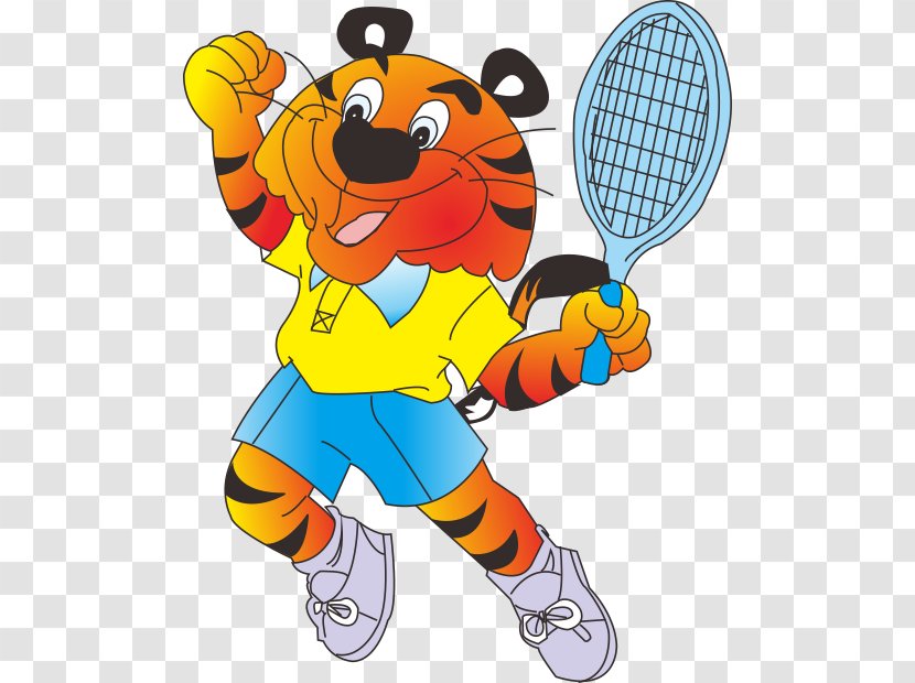 Tiger Lion Leopard Drawing Clip Art - Fictional Character - Tennis Transparent PNG