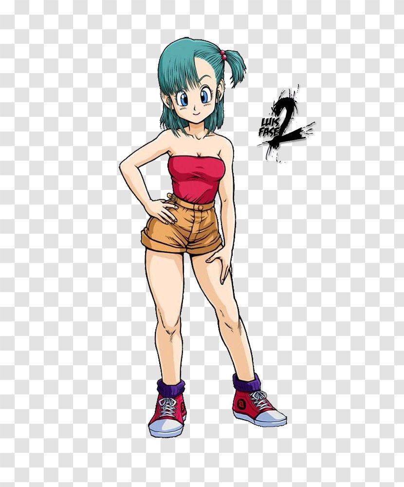 Bulma Goku Trunks Majin Buu Goten - Watercolor - Dragon Ball Transparent PNG