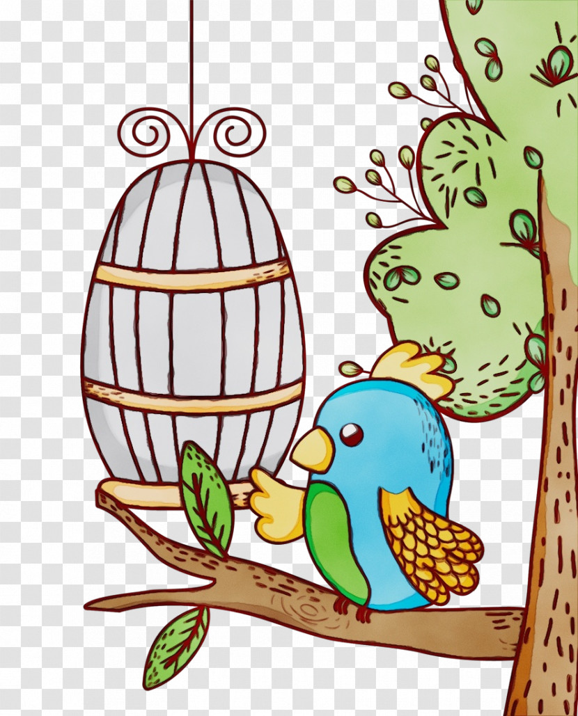 Bird Supply Bird Cage Parrot Coloring Book Transparent PNG