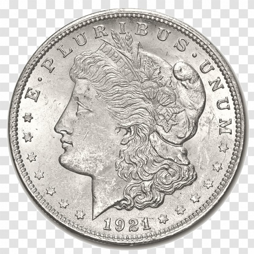 Morgan Dollar Coin United States Silver Transparent PNG