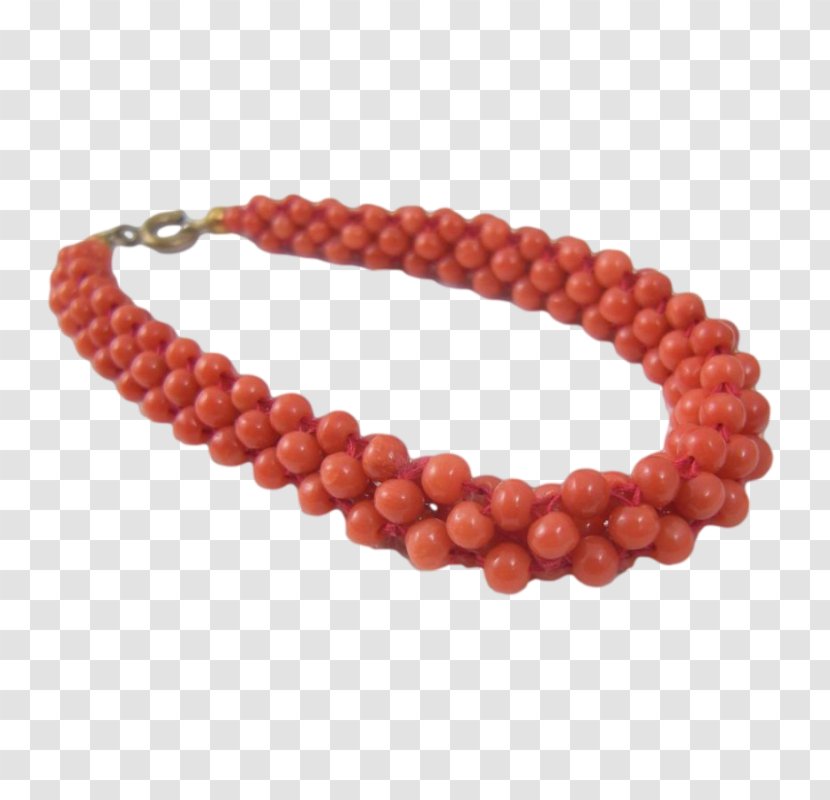 Red Coral Bracelet Jewellery Estate Jewelry Bead - Fashion Accessory Transparent PNG