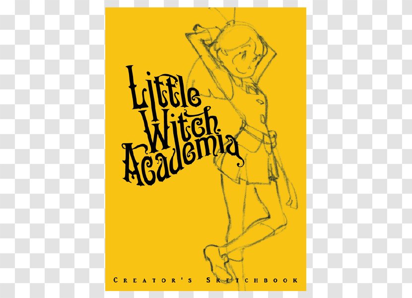Little Witch Academia Illustration Art Book Japan Poster - Yellow - Akko Transparent PNG
