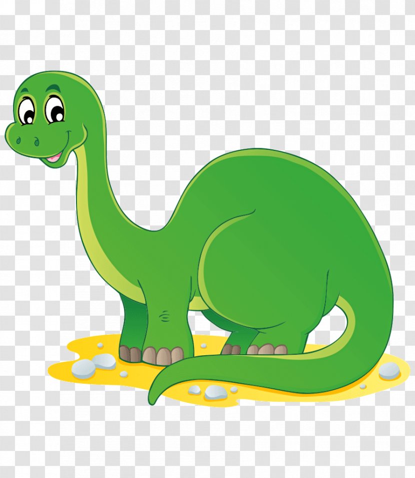 Brontosaurus Apatosaurus Tyrannosaurus Dinosaur Clip Art - Green - Vector Transparent PNG