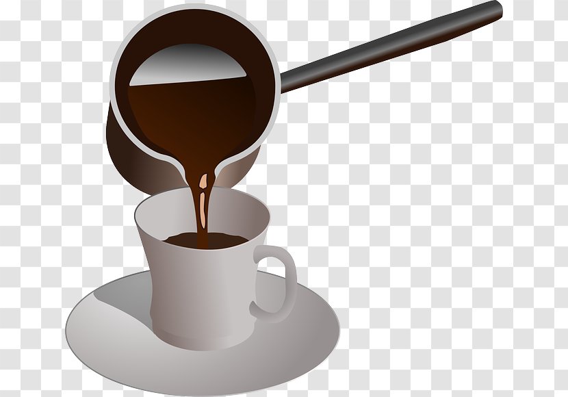 Turkish Coffee Tea Cafe Cuisine - Coffeemaker - Pouring Transparent PNG