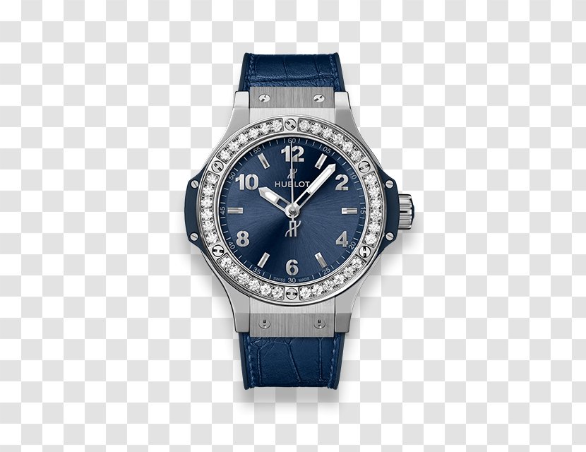 Hublot Blue Diamond Watch Transparent PNG