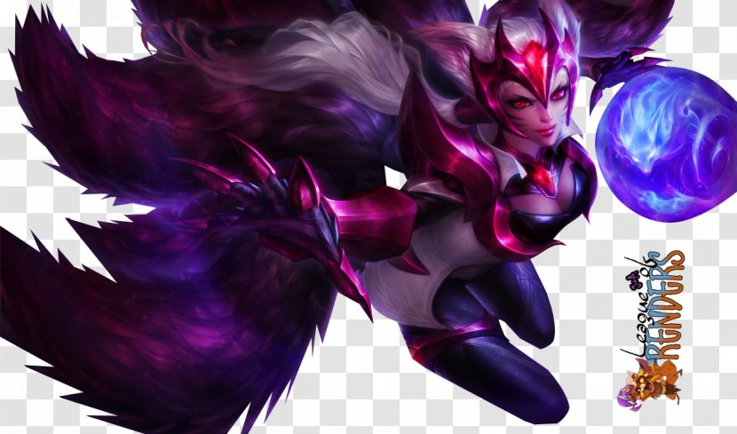 League Of Legends 2015 Mid-Season Invitational Ahri Nine-tailed Fox Riot Games - Ninetailed Transparent PNG