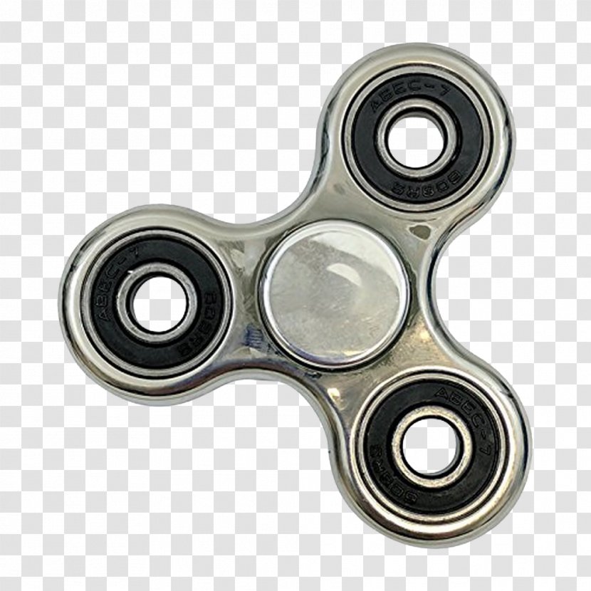 Fidget Spinner Metal Silver Ball Bearing Gold - Hardware Accessory Transparent PNG