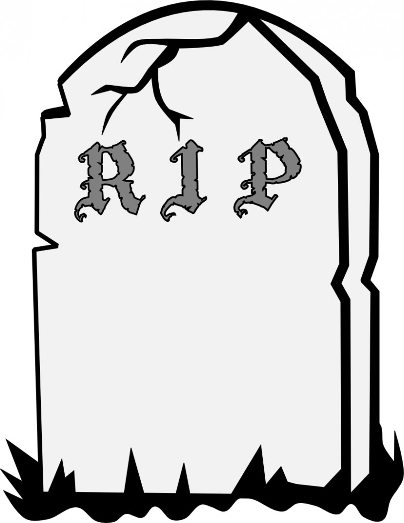 Headstone Cemetery Grave Epitaph Clip Art - White - Gravestone Clipart Transparent PNG