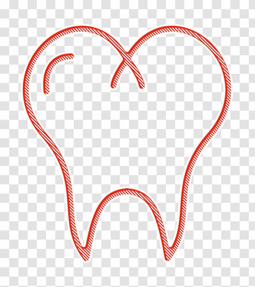 Dental Icon Dentist Dentistry - Tooth - Love Heart Transparent PNG