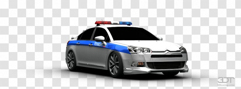 Police Car Mid-size Compact Motor Vehicle - Bumper - Citroxebn C5 Transparent PNG