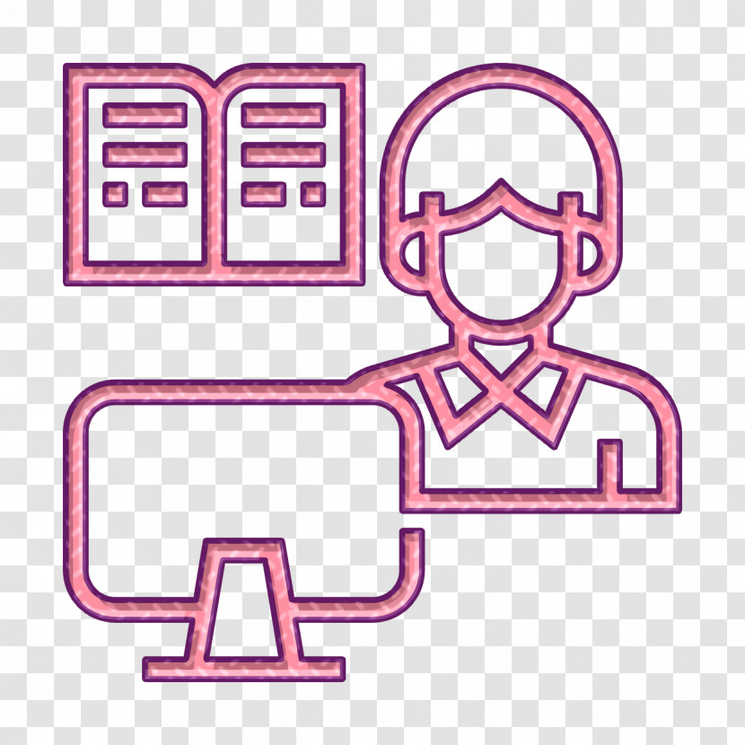 Online Learning Icon Student Icon Online Education Icon Transparent PNG