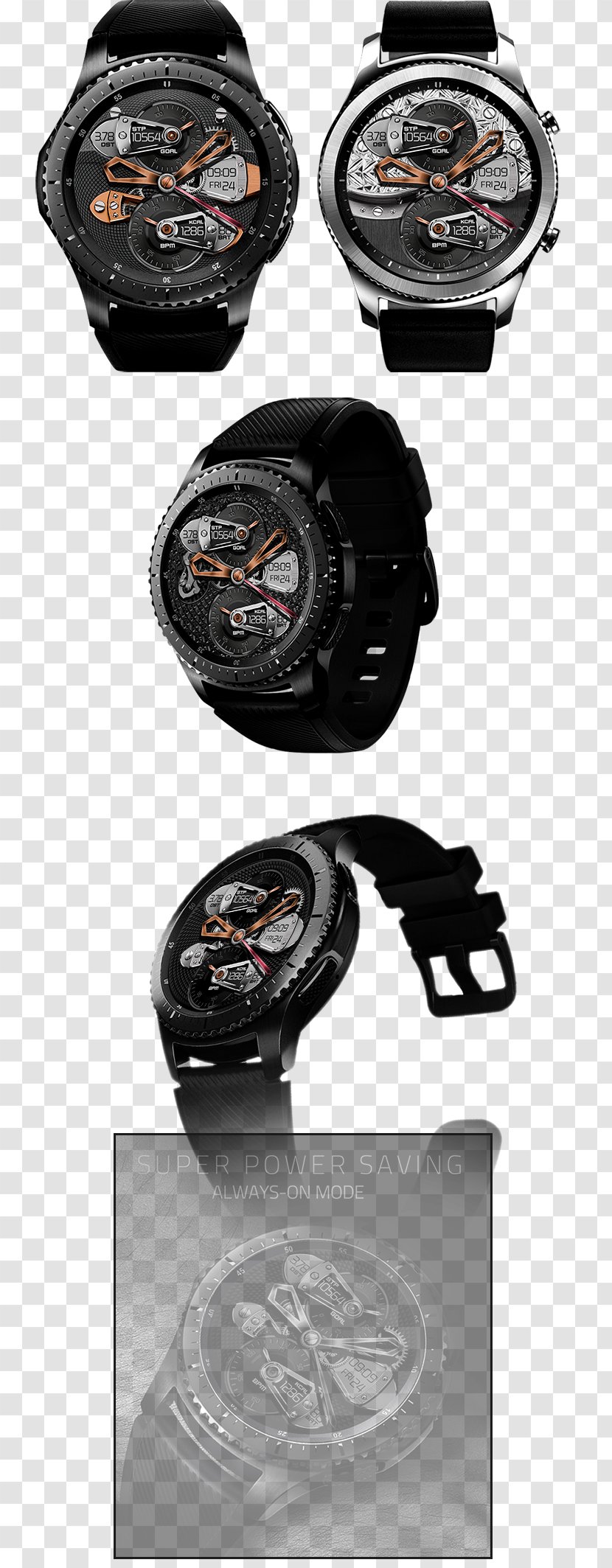 Samsung Gear S3 Smartwatch Galaxy - Wifi - Watch Transparent PNG