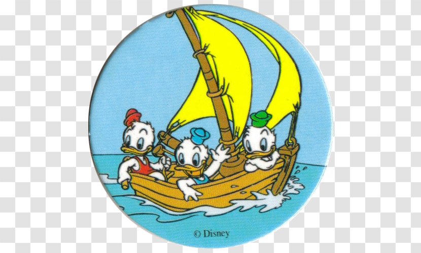 Huey, Dewey And Louie Donald Duck Sailor Sailing - Milk Caps - Huey Transparent PNG