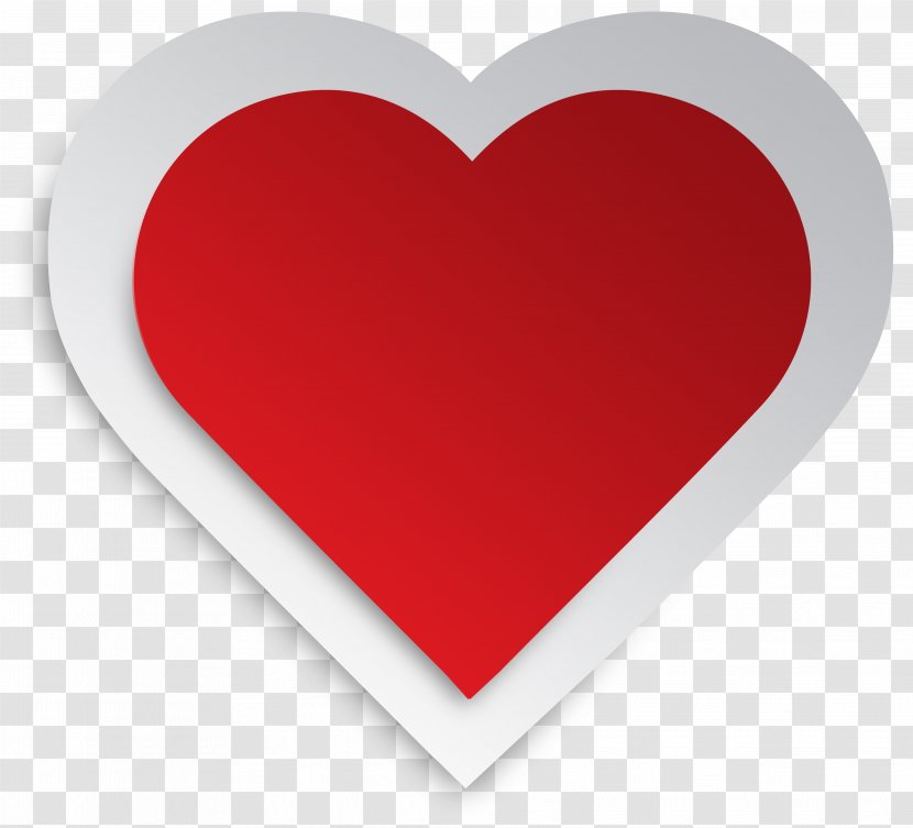 Red Heart Love Valentines Day - Double Transparent PNG