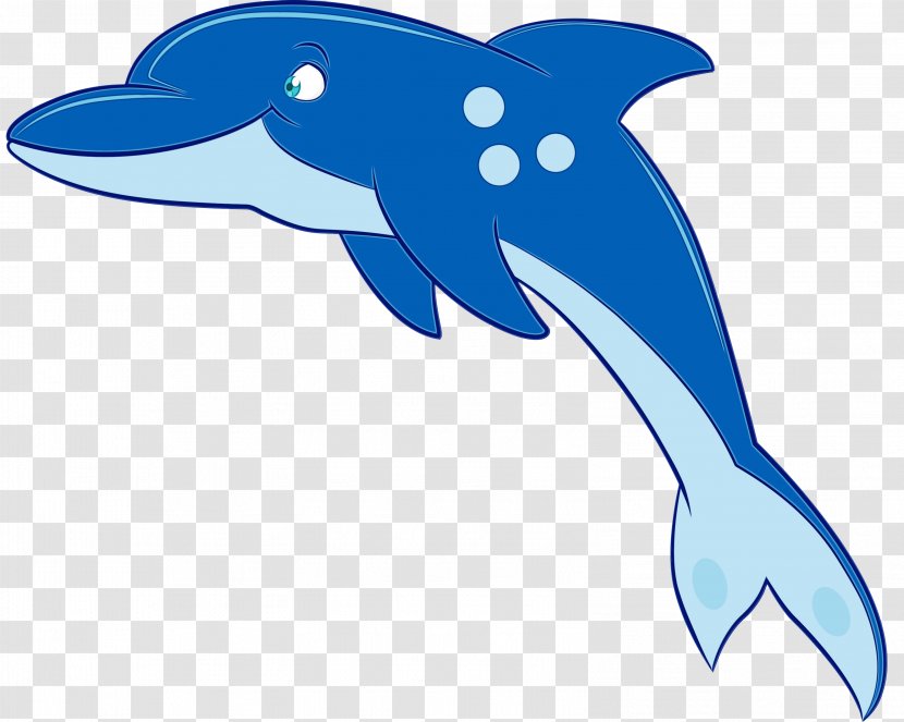 Whale Cartoon - Bottlenose Dolphin - Shortbeaked Common Dolphins Transparent PNG