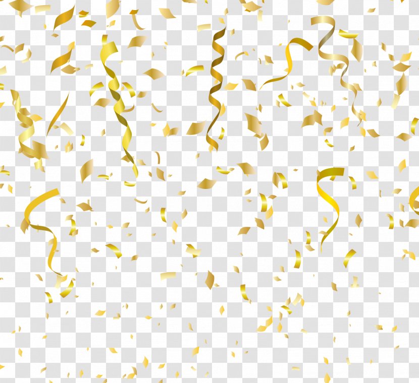 Paper Birthday Cake Party Christmas - Vector Painted Golden Fireworks Floating Confetti Cracker Transparent PNG
