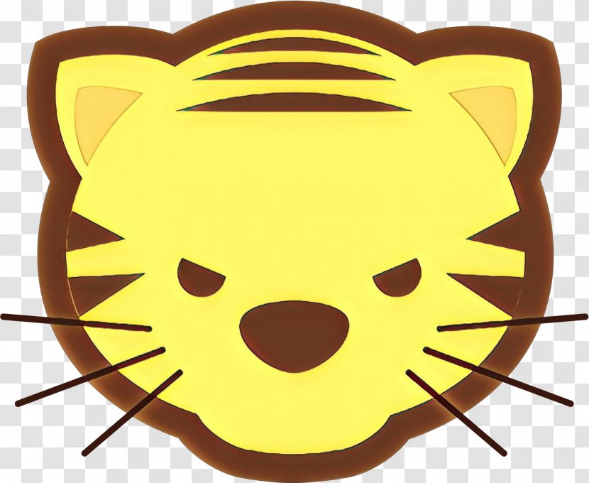 Cat Drawing - Head - Smile Whiskers Transparent PNG