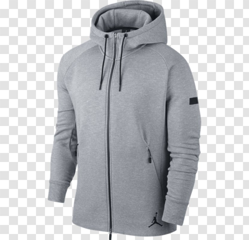 Hoodie Air Jordan Bluza Polar Fleece Zipper - Clothing Transparent PNG