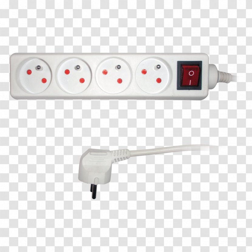 AC Power Plugs And Sockets Extension Cords Strips & Surge Suppressors Latching Relay Electrical Cable - Electronics Accessory - Wire Transparent PNG